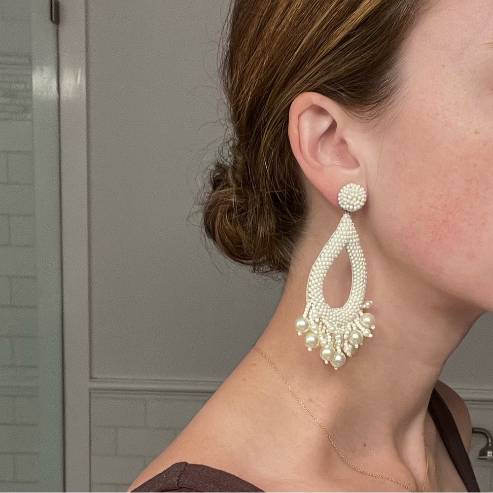 Deepa Gurnani Pearlescent Earrings - Picture 4 of 4